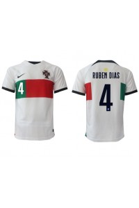 Fotbalové Dres Portugalsko Ruben Dias #4 Venkovní Oblečení MS 2022 Krátký Rukáv